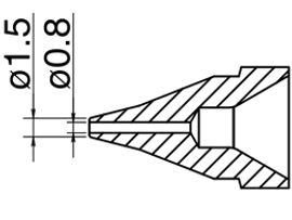 HAKKO Desoldering Nozzle N61-02, For FR401, 0.8mm